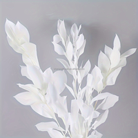 Fleurs et plantes conservées couleur blanche séchées fleurs de fougère amarante conservées pour bouquet de mariage décoration murale et intérieure