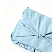 Sacs de protection matelassés en polyester pour tablette avec logo personnalisé pour femmes, pochette à volants pour livres, étui de voyage avec nœud – Vente en gros