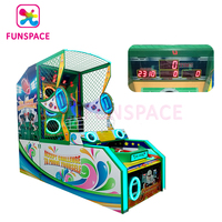 Funspace Commercial Crazy Hoop Arcade Football américain à monnayeur, machine de jeu de lancer de ballon pour centre de jeux