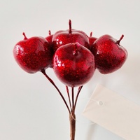 Gratis sample, op maat gemaakte maten en kleuren beschikbaar, hoogwaardige, milieuvriendelijke kunstmatige plastic fruit voor Kerstmis en Thanksgiving