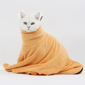 <b>Cat</b> Comfort Swaddle Bag Microfiber Absorbent Wrap For Post Bath <b>Cats</b> Orange Oval Shape SML - Product Image 1