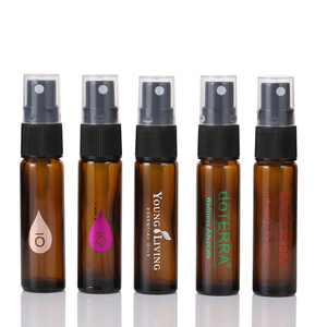 10ml Vacío Recargable <span class=keywords><strong>Doterra</strong></span> Ámbar/Vidrio transparente Perfume Rollo en botella Botella de vidrio con espray - Product Image 1