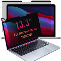 Pelindung Layar Anti Spion Magnetik Dua Arah untuk Macbook Pro 13.3" M1 A2289, Permukaan Matte