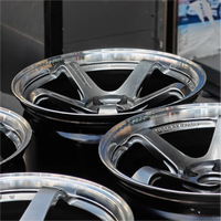 Jantes forgées 6061-T6 à 5 branches profondément concaves 5x114.3 5x112 de 18, 19, 20 pouces pour Mitsubishi Lancer EVO, Nissan GT-R, Tesla Model 3