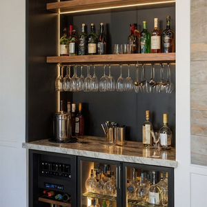 Meuble bar à vin en bois personnalisé pour la salle à manger, le salon, la chambre à coucher, l'appartement - Product Image 2
