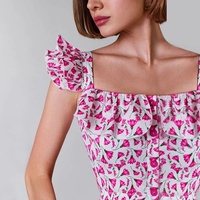 Robe longue maxi personnalisée en mousseline écologique sans manches à imprimé floral, col carré respirant, robe de bal à impression numérique
