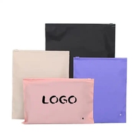 Sacs PE Ziplock pour Vêtements, Emballage Personnalisé LDPE Plastique Cosmétique, Sacs Plastiques Transparents avec Logo Givré à Fermeture Éclair pour Vêtements