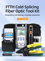 Kit d'outils de fibre optique VFL10mW OPM, compteur de puissance optique et cisaille à fibre pour les réseaux FTTH 4G Wi-Fi 3G GSM GPRS