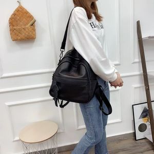 Mochilas de Viaje para Mujer, Mochila Clásica de Cuero Vacuno Genuino, Bolsos de Hombro Femeninos - Product Image 5