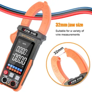 Victor RuoShui 616A/616B Auto Range Digital Clamp Meter, 5999 Counts, 600A AC DC Current, <b>Large</b> Reverse Display Screen - Product Image 5
