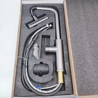 Robinet de cuisine moderne KOARBE en laiton à commande par capteur, douchette extractible 4 modes, finition polie, montage sur plan, monotrou