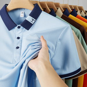 Camisa de Compresión Moderna para Uniformes de Restaurante, Camisa de Manga Corta con Solapa para Camarero y Camarera, Diseño de Uniforme de Hotel, Camisa de Golf - Product Image 5