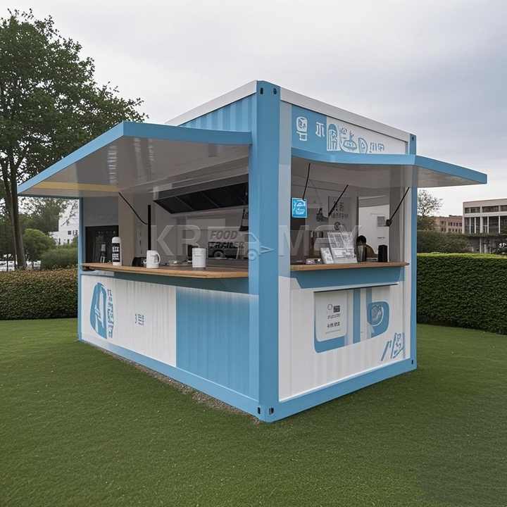 Easy Assembly And Disassembly 20ft Design Storage Shipping Homes Bar Coffee Shop Cafe With Equipment Container
