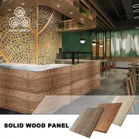 Mamu Panel Dinding Dekoratif Bata Imitasi Desain Mewah Dalam Ruangan 3D Dimodifikasi Secara Termal Papan Kayu untuk Geser
