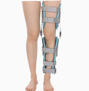 Attelle de <span class=keywords><strong>genou</strong></span> articulée réglable avec charnière ROM pour la rééducation des ligaments croisés antérieurs et médiaux (LCA, LCM) - Product Image 3