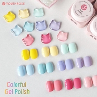 Youth Rose – Kit de vernis à ongles gel UV 120 couleurs, Teal, Rose Bébé, Blanc Laiteux, Coloré, Soak Off, pour Salon de Manucure Professionnel