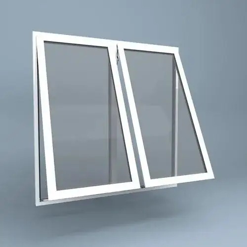 Fenêtres à guillotine coulissantes verticales en douceur Alliage d'aluminium Double vitrage Verre trempé Aluminium Double fenêtre à guillotine simple