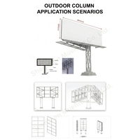 Écran LED P5 Colonne Grande Taille HD pour Installation Fixe, Affichage Vidéo Extérieur IP65 pour Publicité