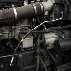 สายเบรกยางรถบรรทุก QSP ใหม่ ของแท้ OEM A0004203848 ยาว 60 ซม. สำหรับรถบรรทุก MERCEDES AXOR รุ่น Heavy Duty ปี 2004-2013 - Product Image 3