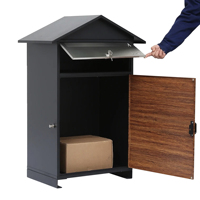 Boîte de livraison de colis extérieure en métal antivol et étanche WELDON OEM ODM, boîte aux lettres intelligente avec serrure à clé à pression pour la maison, le jardin et la poste
