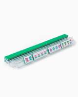 En stock : Jeu de Mahjong américain de luxe de Noël, 160 tuiles de voyage gravées en acrylique à 4 couches