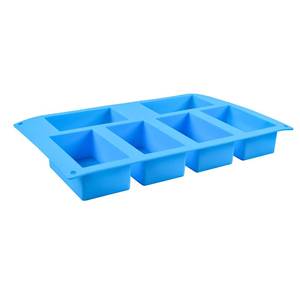 MUYULINS Factory 6-Cavity Rectangular Shape Maker LFGB Platinum Non-Stick BPA-Free Silicone <b>Soap</b> Mold - Product Image 5