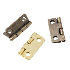 Furniture Hinge Small Brass Hinges For Jewelry Box Wooden Box Door Window Surface Mount Durable Iron Hardware Accessory - Product Image 4