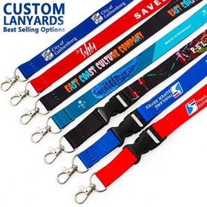 Cordón Promocional de Poliéster con Logotipo Personalizado, Porta Credenciales, Porta Tarjetas de Identificación, Porta Llaves - Product Image 1
