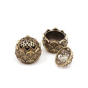 Mini Quemador <span class=keywords><strong>de</strong></span> Incienso <span class=keywords><strong>de</strong></span> Metal, Estilo Retro, Antiguo, Religioso, Económico, Duradero, para Bolsillo, con Cubierta - Product Image 3