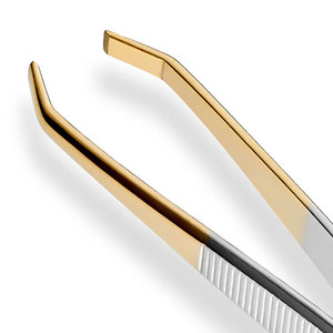 Professional Slant Tweezers Stainless Steel Precision Eyebrow Tweezers For Hair <b>Removal</b> Facial Grooming and Beauty Care <b>Tool</b> OEM - Product Image 6