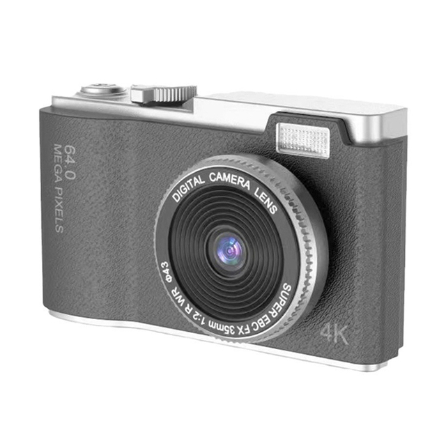 Mini Portable Digital Camera 2.4inch IPS Screen Dual Lens 1080P HD Video 7.1x-16x Optical Zoom Rechargeable Battery for Kids