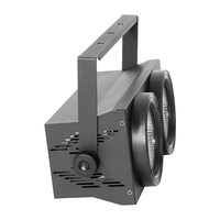 Système d'éclairage de scène DMX512 COB de haute qualité 200W, 2 yeux*100W, projecteurs LED blancs 2-en-1 pour DJ, discothèques et parcs à thème