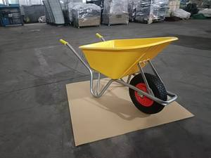 Chariot à roues robuste modèle européen WB6414T, capacité 160 kg, pour <span class=keywords><strong>transport</strong></span> de béton industriel, avec poignée confortable - Vente flash - Product Image 3