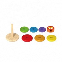 Juguete apilable inteligente de madera Montessori de diseño popular para niños