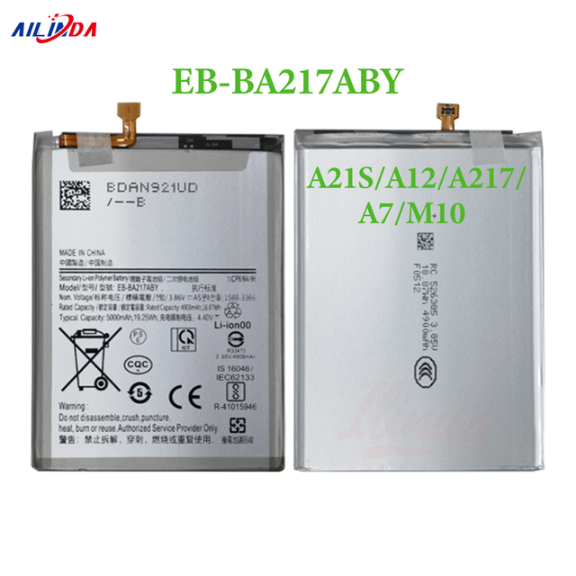 Ilinda 5000mAh EB-BA217ABY Li-polymer Rechargeable Battery for Samsung Galaxy A12 A217 A21S
