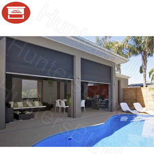 Persianas Enrollables Exteriores de PVC Transparente Impermeables con Cremallera Enrollable, Retráctiles Eléctricas <span class=keywords><strong>para</strong></span> Patio, con Instalación Integrada - Product Image 4