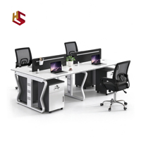 Bureau de travail en bois en forme de L moderne avec rangement, hauteur réglable, styles et couleurs variés, personnalisation du logo, usage commercial, garantie 1 an