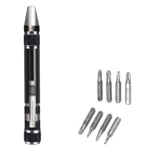 Kit de Destornillador de Bolsillo 8 en 1 de Aleación de Aluminio Portátil, con Puntas Magnéticas Intercambiables, Herramienta Manual para Reparaciones - Product Image 3