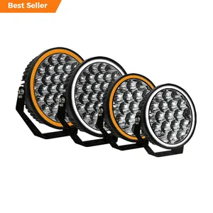 Factory Sales 7Inch 9Inch Round Offroad Auxiliary Led Driving Light With Drl For 4X4 Truck Suv Offroad Vehicle