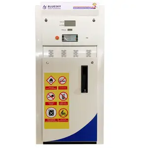 Gasoline Petrol Dispenser Blue Sky 200 Liters Petrol Station Mobile Gasoline Equipment Manufacturer Fuel Dispensers With Cheaper Price