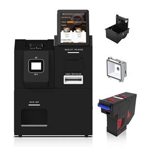 Système de point de vente (PDV) avec écran tactile de 10,1 pouces, recycleur de monnaie, distributeur de pièces, imprimante, prise <span class=keywords><strong>en</strong></span> charge SDK, kiosque de paiement <span class=keywords><strong>en</strong></span> espèces pour <span class=keywords><strong>magasin</strong></span> de détail - Product Image 2