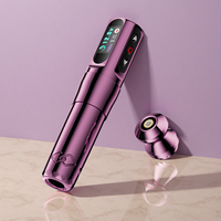 Paarse kleur hete aanbieding draadloze tattoo machine pen met hoge capaciteit voor permanente make-up