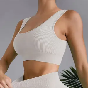 Conjunto de sutiãs esportivos de ioga de secagem rápida de compressão para mulheres plus size leve respirável macio elástico para academia treino adulto