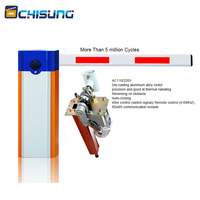 Barrière de parking intelligente à flèche droite avec moteur AC, barrière automatique pour le contrôle d'accès des parkings