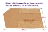 Boîte de Vin en Liège Pliante Sur Mesure Emballage Éco-responsable pour Cadeau Durable Gros