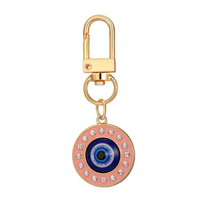 yeguang Ensemble de <span class=keywords><strong>12</strong></span> porte-clés en forme de cœur avec motif œil de démon, pendentif géométrique ajouré en alliage - Product Image 3