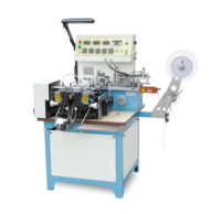 JINGDA Machine automatique de découpe et de pliage d'étiquettes de tissu ruban satin nylon taffetas coton ruban 200 pièces/min