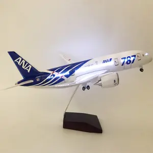 Nieuwe Stijl Gegoten Metalen Vliegtuig Model Speelgoed Alle Nippon Luchtwegen Boeing 787 47Cm Hars Vliegtuig Model Voor Groothandel