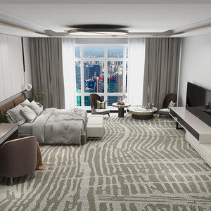 พรมอักซ์มินสเตอร์แบบเต็มพื้นที่ ทอแบบถักด้วยเครื่องจักร สีพื้น สำหรับใช้งานเชิงพาณิชย์-ห้องประชุม กันลื่น ทนทาน คุณภาพสูง ผลิตตามสั่ง - Product Image 6