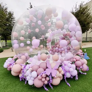 Noleggio di festa di compleanno di matrimonio rotondo chiaro per bambini gonfiabili con cupola di cristallo trasparente palloncini gonfiabili tenda Bubble House